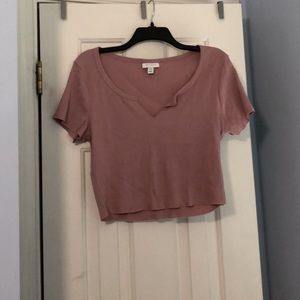 top shop notch neck crop top